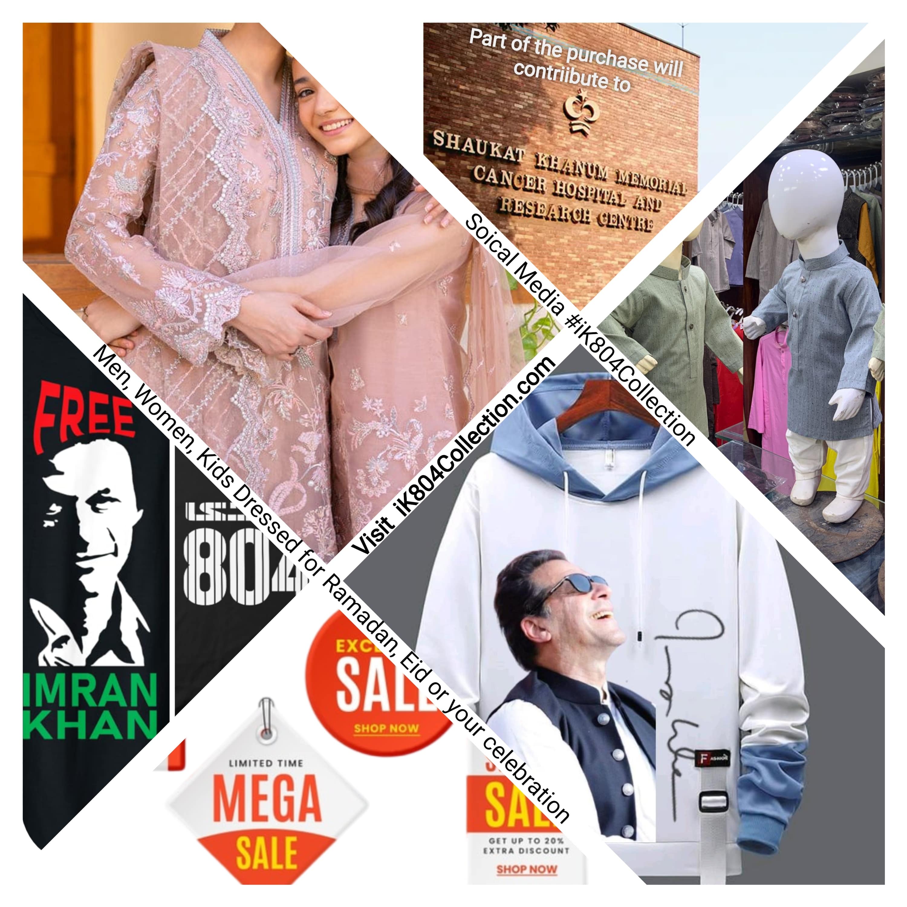 IK804collection - Part of purchase will contribute to Shaukat Khanum Memorial Trust