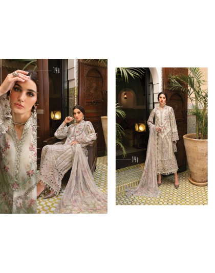 Maria B Luxury Lawn 2025 / 3 Piece stitched Embroidered Lawn Suit